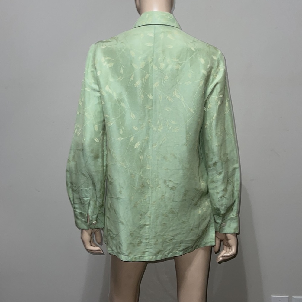 Bernard Zins Silk Linen Jacket Top 6 - Picture 8 of 12
